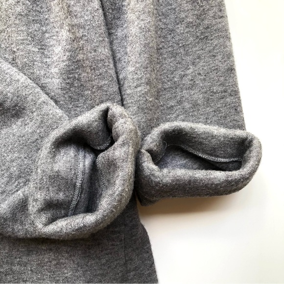 Vintage Long Oversized Sweater Jacket Wool Blend Gray - Picture 12 of 14